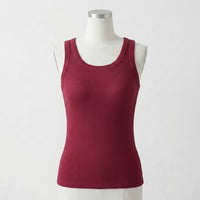 Elsie's Ribbed Cotton Built-in Bra Tank