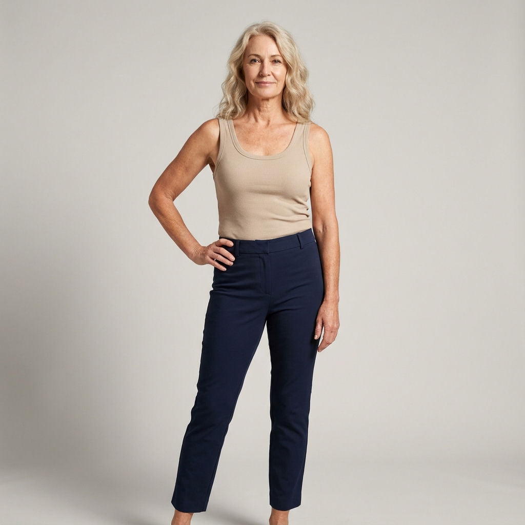 Elsie's Ribbed Cotton Built-in Bra Tank