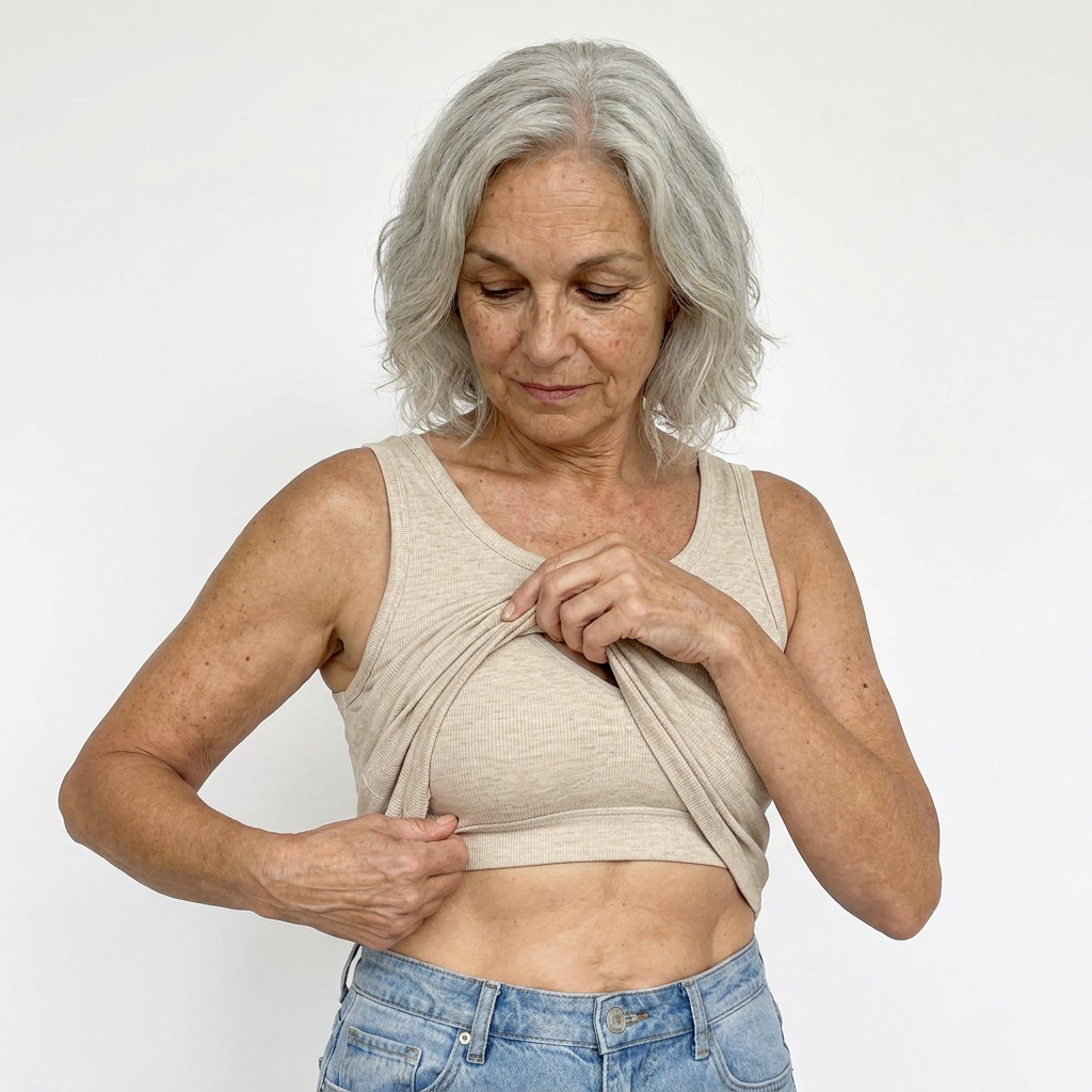Elsie's Ribbed Cotton Built-in Bra Tank